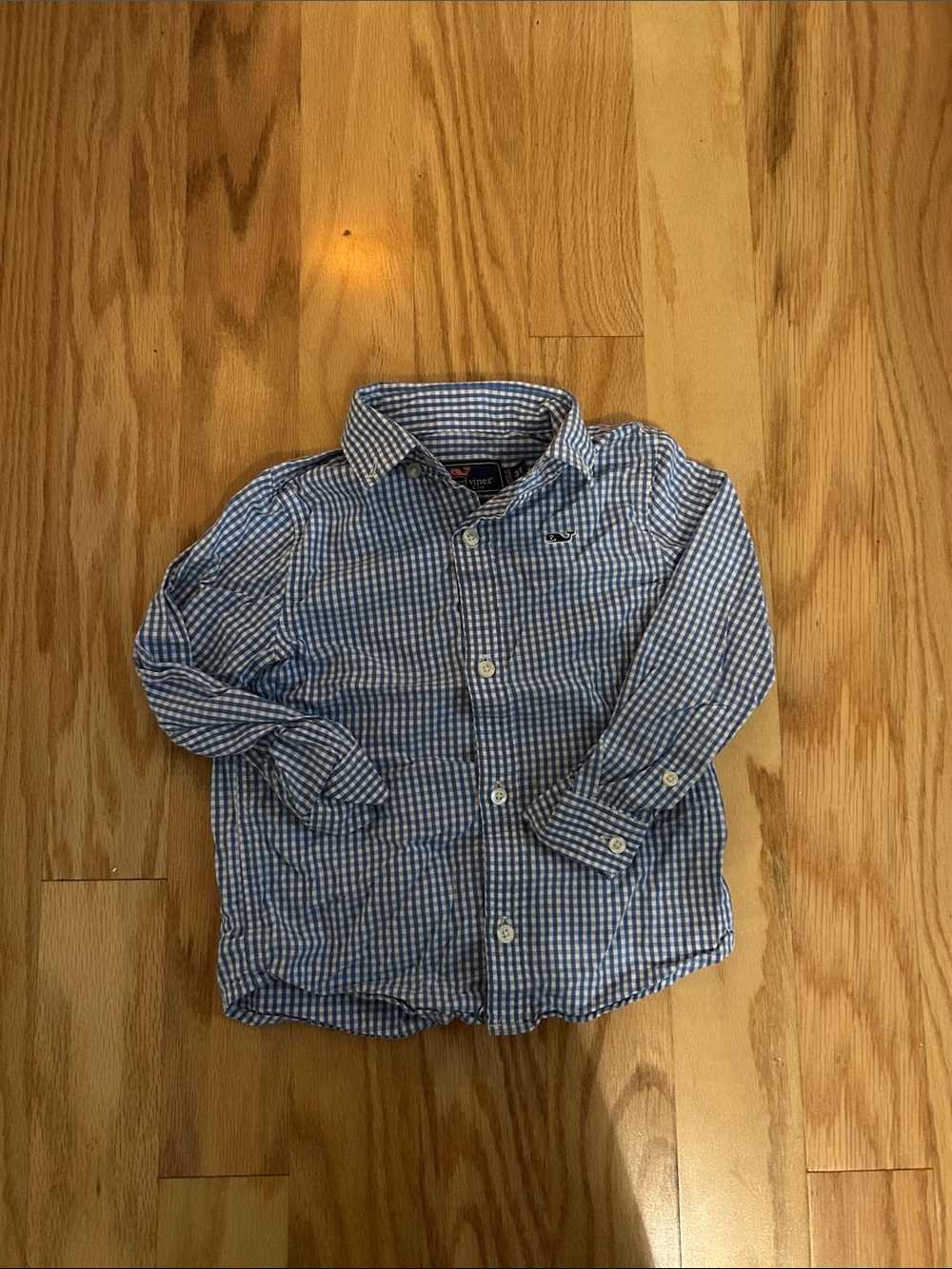 Vineyard Vines Blue & White Gingham Button-Down Shirt